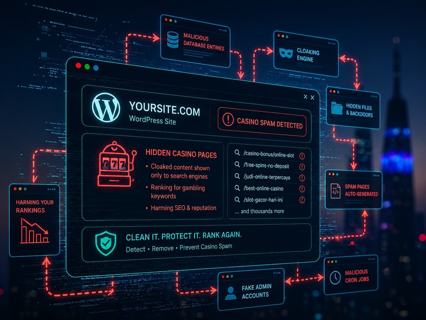 Wordpress Casino Spam